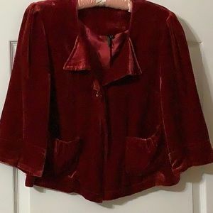Red Velvet 3/4 sleeve jacket